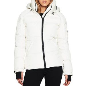 Winter Jacket Puffer Coat - White